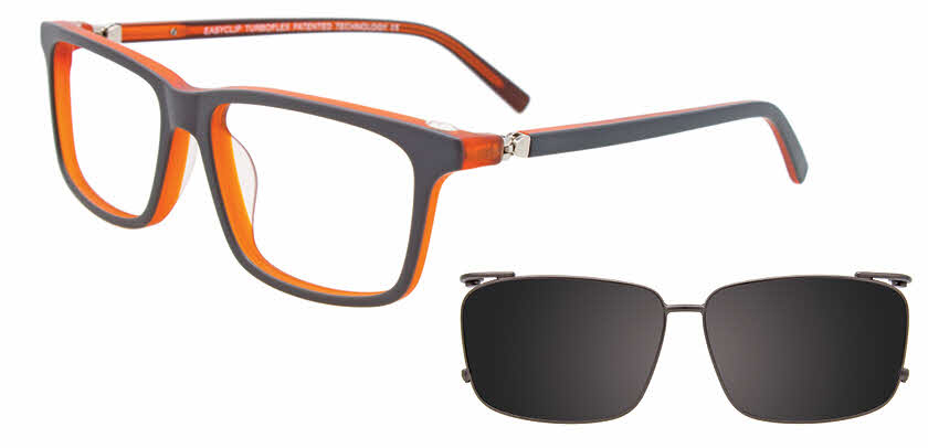 Visit Eyeglasses EasyClip EC516 With Magnetic Clip-On Lens Image 1