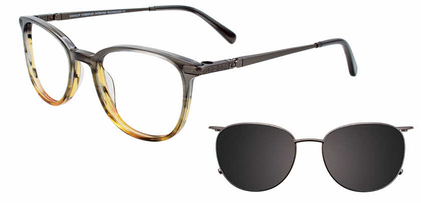 Visit Eyeglasses EasyClip EC525 With Magnetic Clip-On Lens Image 1