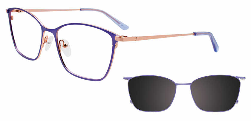 Visit Eyeglasses EasyClip EC532 With Magnetic Clip-On Lens Image 1