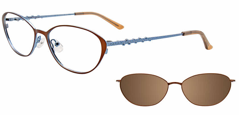 Visit Eyeglasses EasyClip EC540 With Magnetic Clip-On Lens Image 1