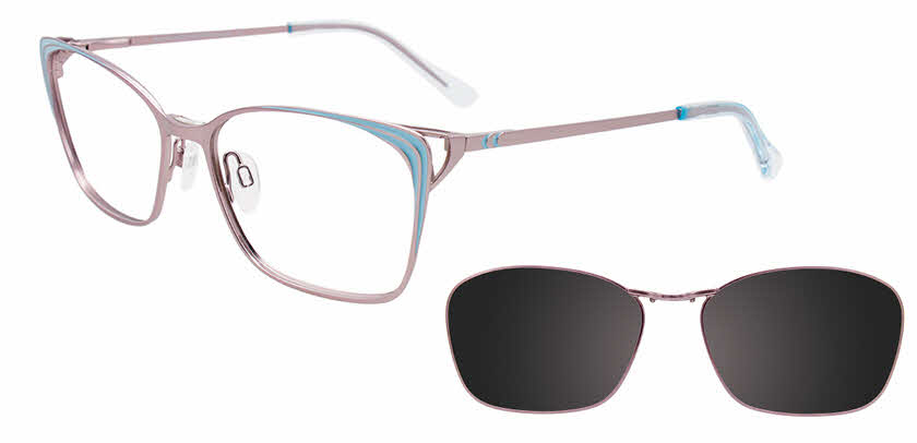 Visit Eyeglasses EasyClip EC545 With Magnetic Clip-On Lens Image 1