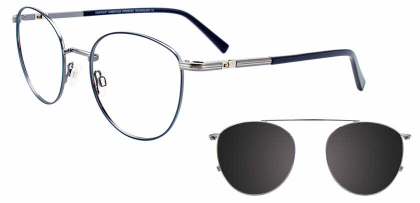 Visit Eyeglasses EasyClip EC547 With Magnetic Clip-On Lens Image 1