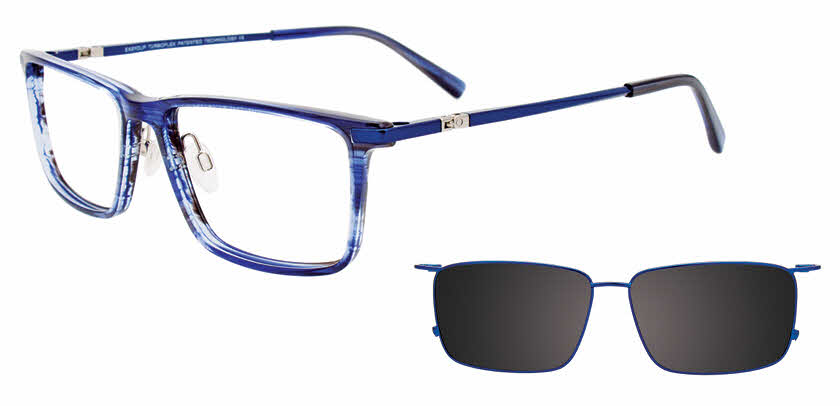 Visit Eyeglasses EasyClip EC590 With Magnetic Clip-On Lens Image 1