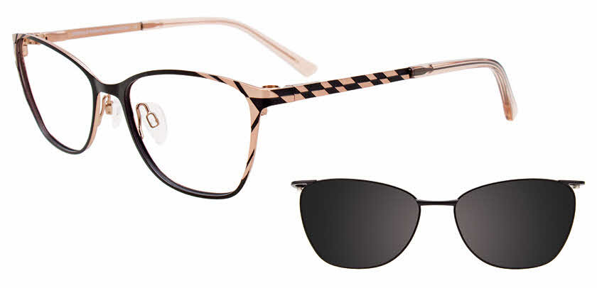 Visit Eyeglasses EasyClip EC591 With Magnetic Clip-On Lens Image 1