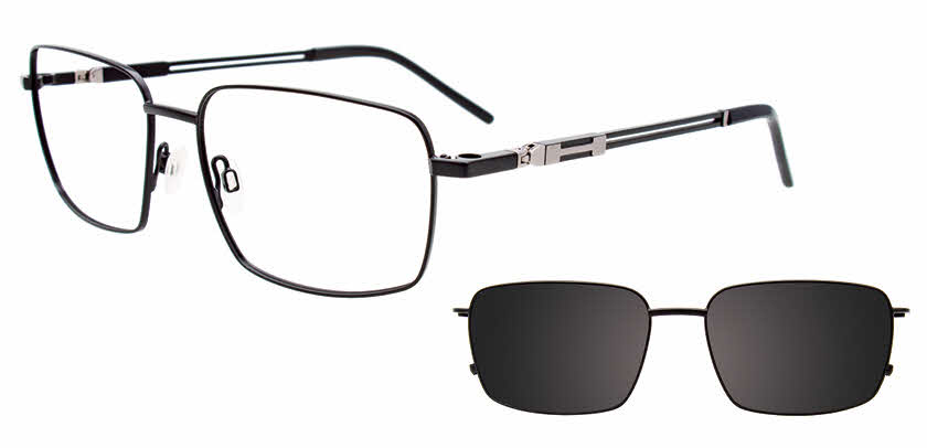 Visit Eyeglasses EasyClip EC596 with Magnetic Clip-On Lens Image 1