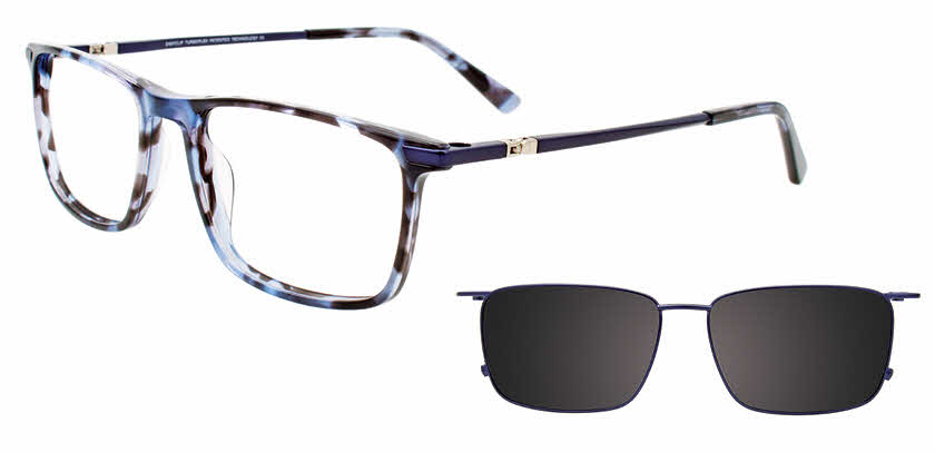 Visit Eyeglasses EasyClip EC597 with Magnetic Clip-On Lens Image 1