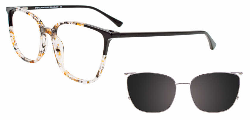 Visit Eyeglasses EasyClip EC598 With Magnetic Clip-On Lens Image 1