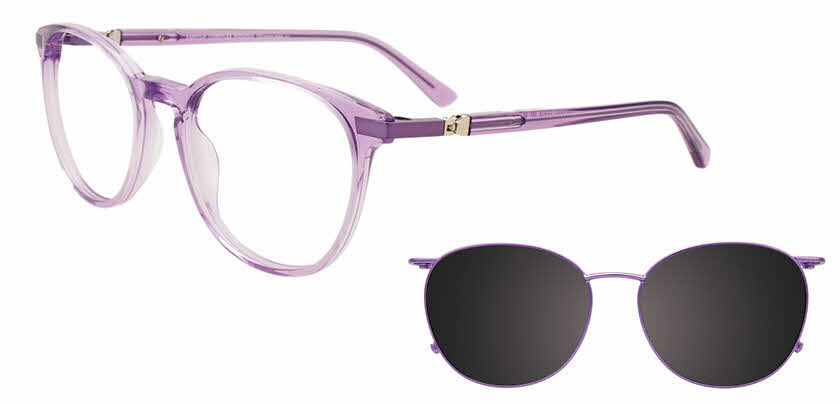 Visit Eyeglasses EasyClip EC601 with Magnetic Clip-On Lens Image 1