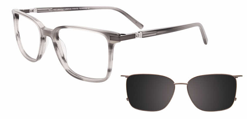 Visit Eyeglasses EasyClip EC611 With Magnetic Clip On Lens Image 1