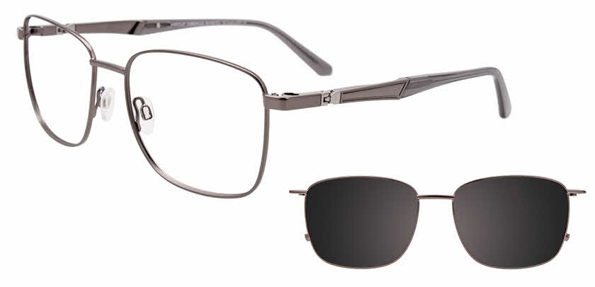 Visit Eyeglasses EasyClip EC614 with Magnetic Clip-On Lens Image 1