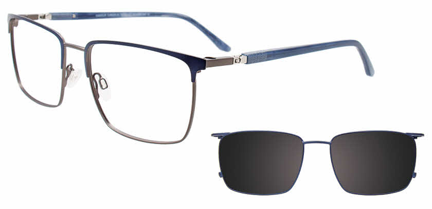 Visit Eyeglasses EasyClip EC621 with Magnetic Clip On Lens Image 1