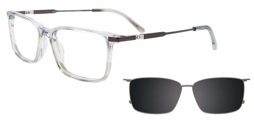 Visit Eyeglasses EasyClip EC630 with Magnetic Clip On Lens Image 1