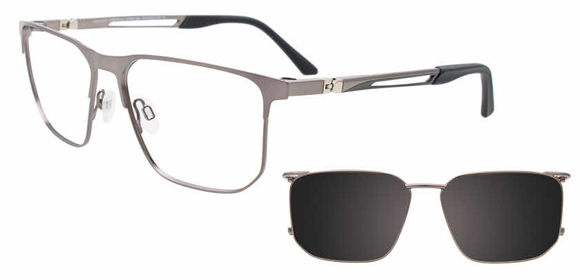 Visit Eyeglasses EasyClip EC644 with Magnetic Clip On Lens Image 1