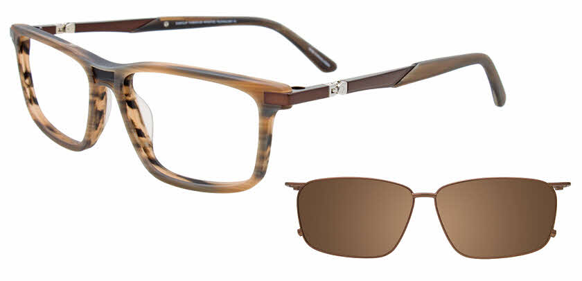 Visit Eyeglasses EasyClip EC648 With Magnetic Clip-On Lens Image 1