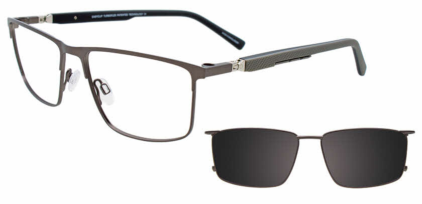 Visit Eyeglasses EasyClip EC651 with Magnetic Clip On Lens Image 1
