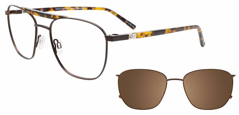 Visit Eyeglasses EasyClip EC674 With Magnetic Clip-On Lens Image 1