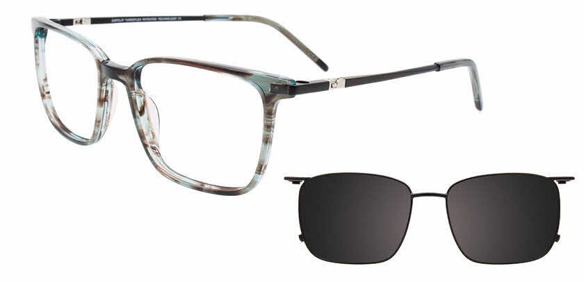 Visit Eyeglasses EasyClip EC678 With Magnetic Clip-On Lens Image 1