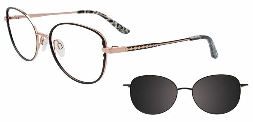 Visit Eyeglasses EasyClip EC690 With Magnetic Clip-On Lens Image 1