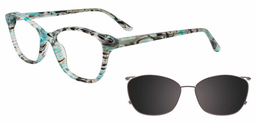 EasyClip EC691 With Magnetic Clip-On Lens Eyeglasses