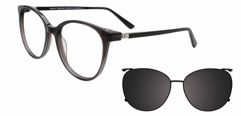Visit Eyeglasses EasyClip EC718 with Magnetic Clip On Lens Image 1