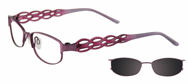 Visit Eyeglasses EasyClip EC227 With Magnetic Clip-On Lens Image 1
