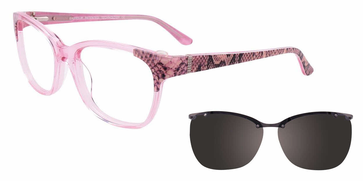 Visit Eyeglasses EasyClip EC464 With Magnetic Clip-On Lens Image 1