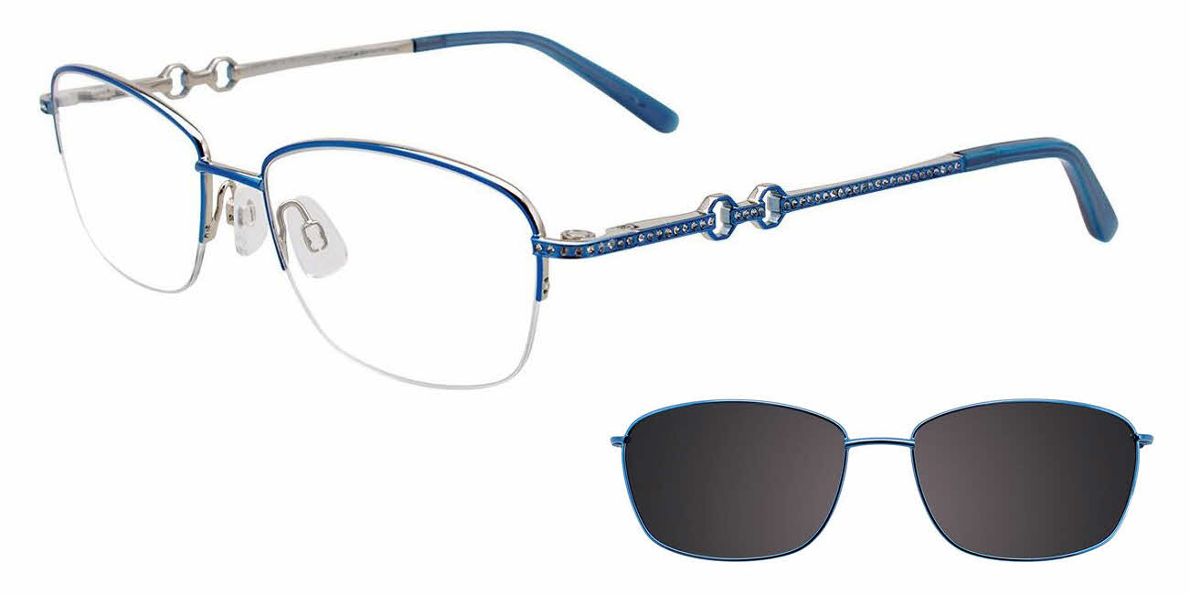EasyClip EC469 With Magnetic Clip-On Lens Eyeglasses 