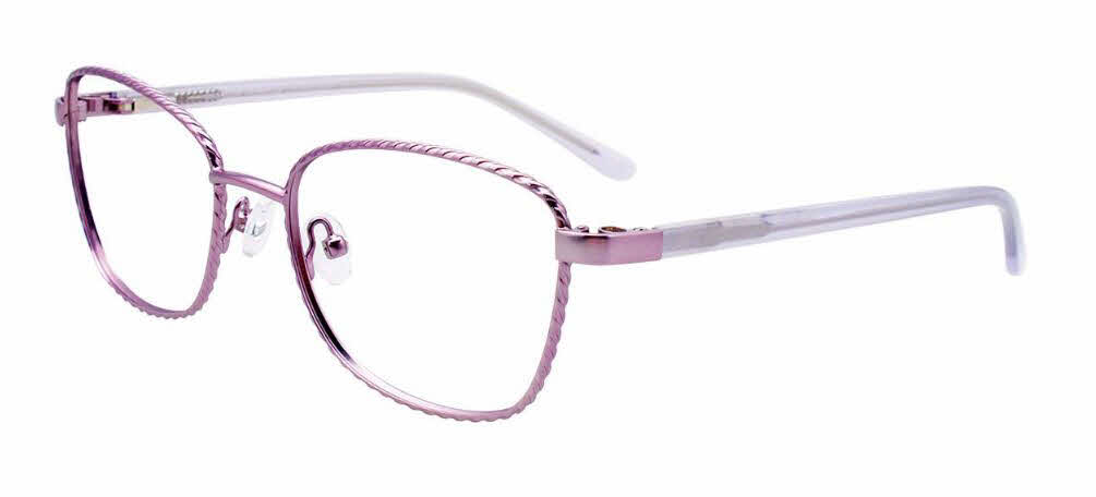 EasyClip EC535 With Magnetic Clip-On Lens Women's Eyeglasses In Purple
