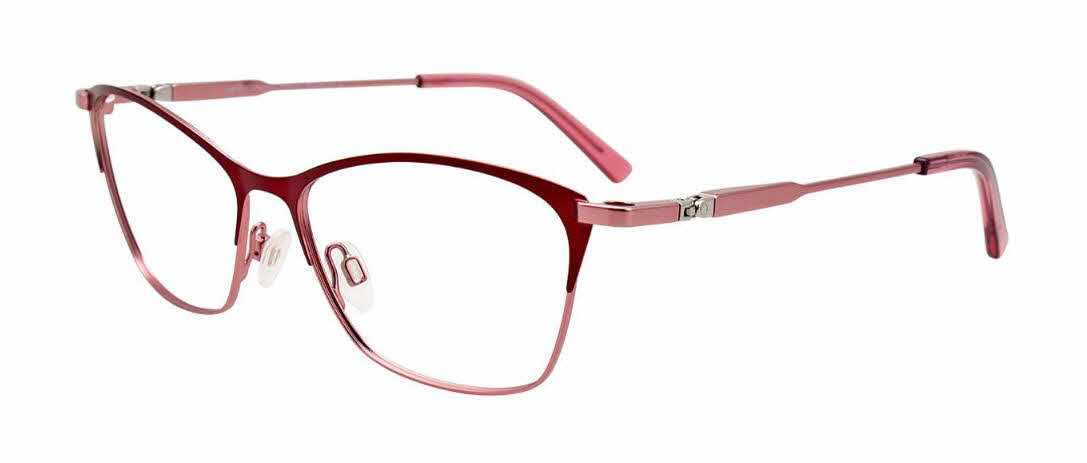 EasyClip EC541 With Magnetic Clip-On Lens Women's Eyeglasses In Red