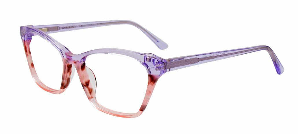 EasyClip EC542 With Magnetic Clip-On Lens Women's Eyeglasses In Purple