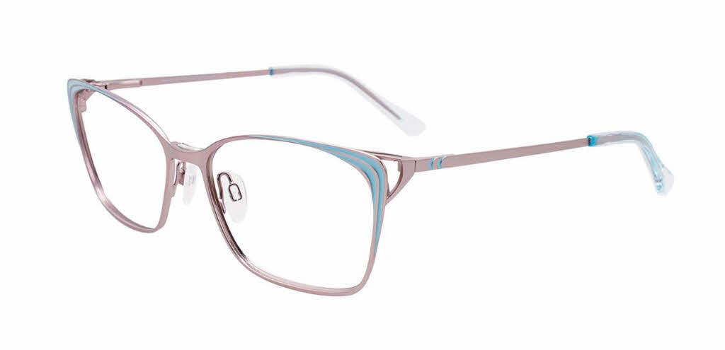 EasyClip EC545 With Magnetic Clip-On Lens Women's Eyeglasses In Blue