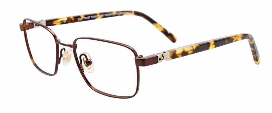 Easytwist Kids ET9002 Kids No Clip-On Lens Eyeglasses in Brown