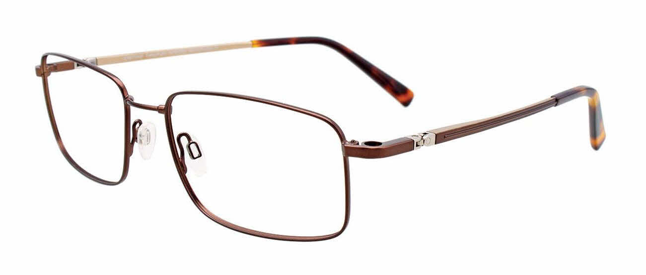 Easytwist N Clip CT265 With Magnetic Clip-On Lens Men's Eyeglasses In Brown