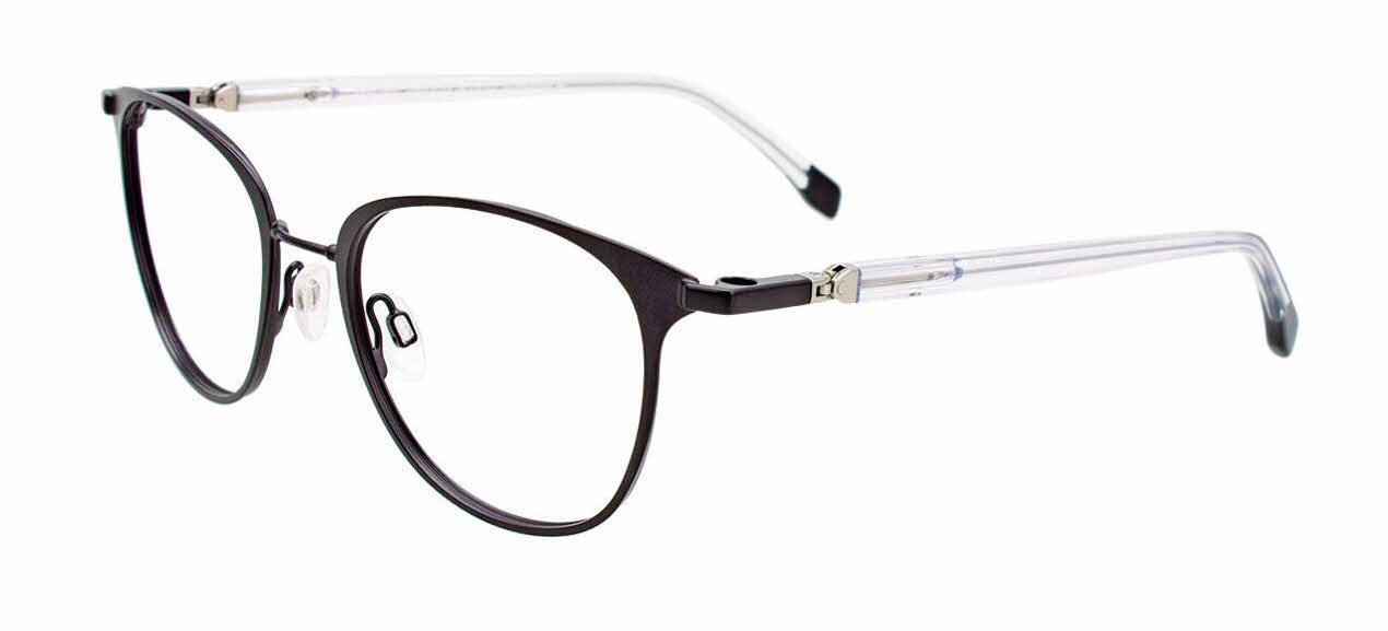 Easytwist N Clip CT266 With Magnetic Clip-On Lens Men's Eyeglasses In Black