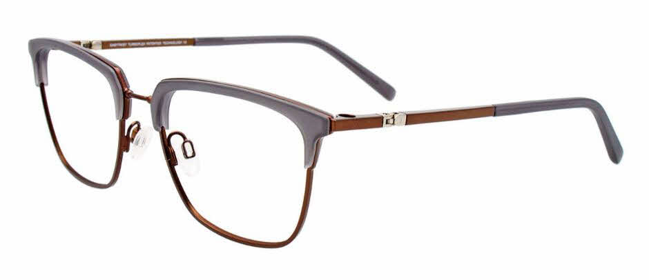 Easytwist N Clip CT275 With Magnetic Clip-On Lens Men's Eyeglasses In Grey