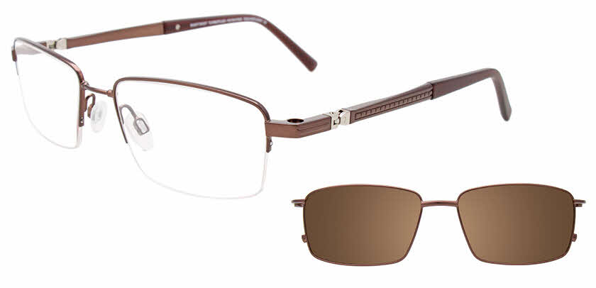 Visit Eyeglasses Easytwist N Clip CT233 With Magnetic Clip-On Lens Image 1