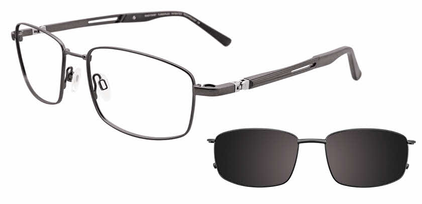 Easytwist N Clip CT238 With Magnetic Clip-On Lens Men's Eyeglasses in Gunmetal