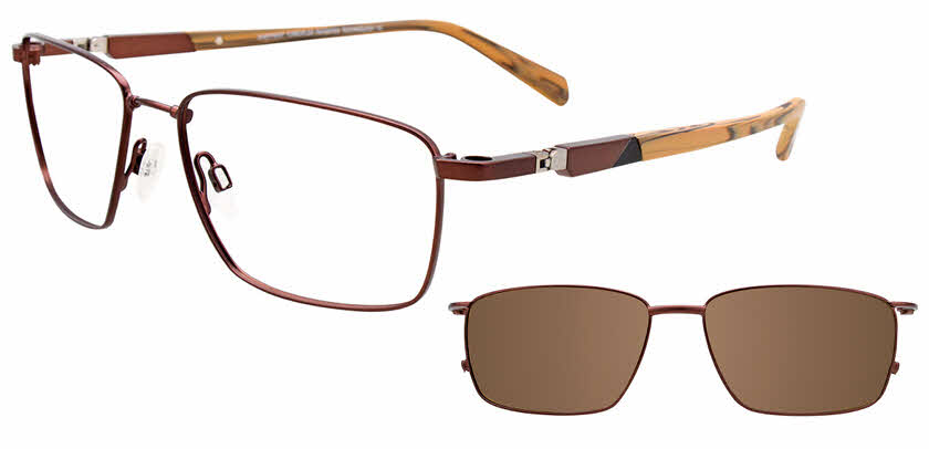 Easytwist N Clip CT258 With Magnetic Clip-On Lens Eyeglasses