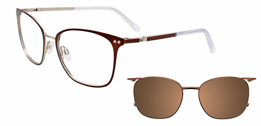 Visit Eyeglasses Easytwist N Clip CT267 With Magnetic Clip-On Lens Image 1
