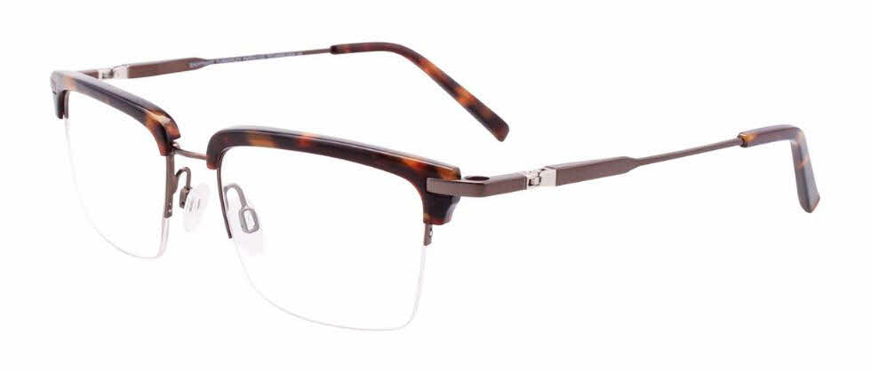 Easytwist N Clip CT260 With Magnetic Clip-On Lens Men's Eyeglasses In Brown