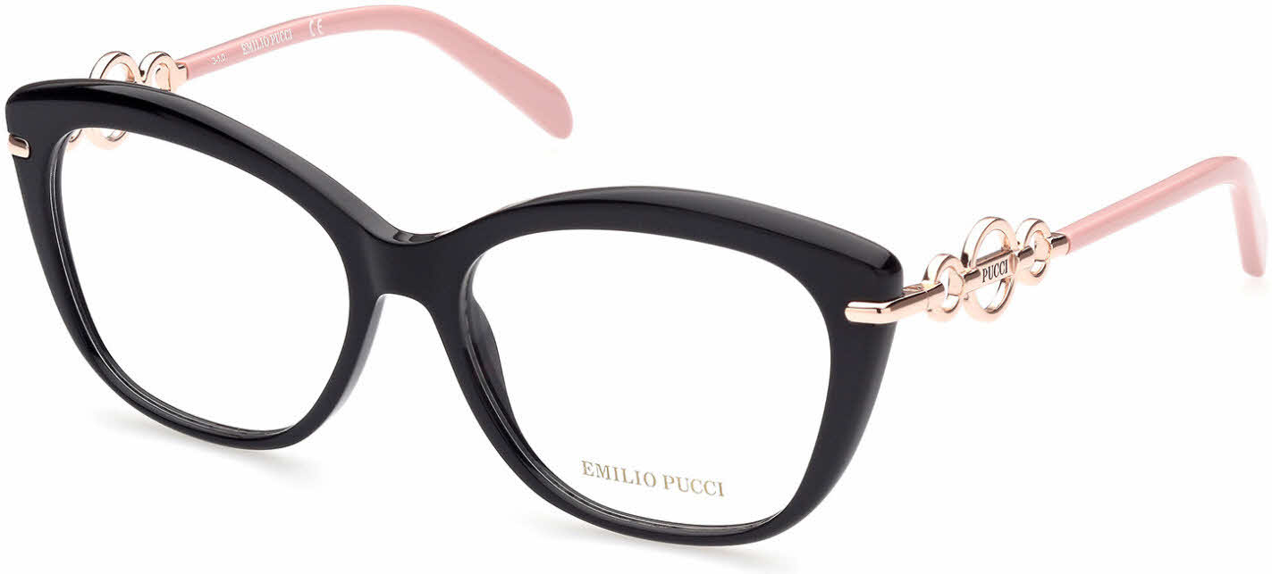 Emilio Pucci EP5163 Women's Eyeglasses In Black