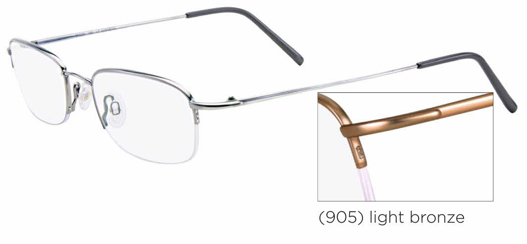 Flexon Flexon 607 Men's Eyeglasses In Brown