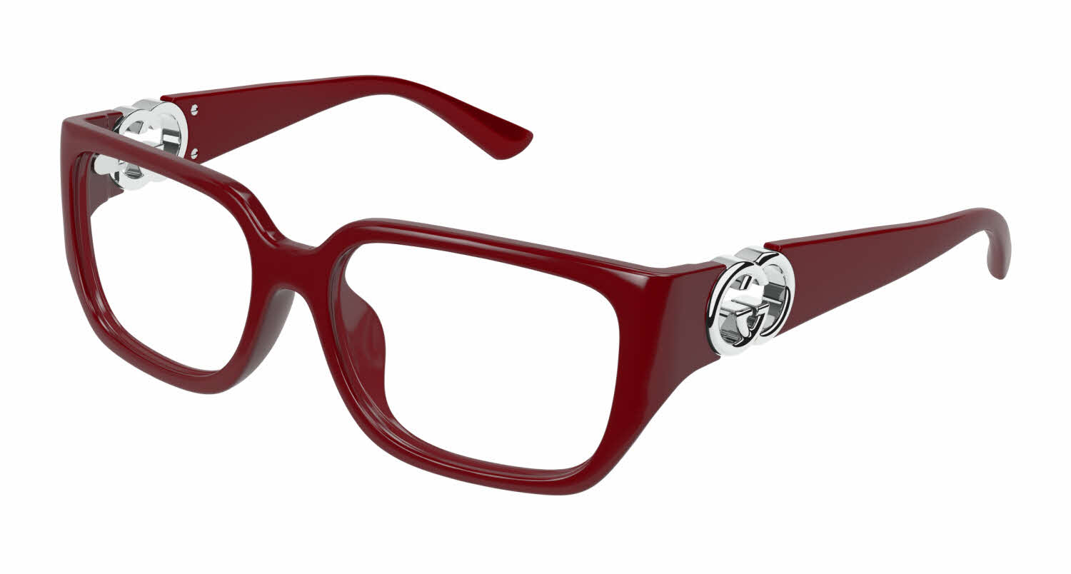 Gucci GG1694OA Women's Eyeglasses in Burgundy