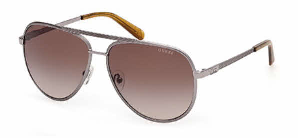 NWT Guess GU00209-33V Sunglasses GUESS® Aviator Striped Metal Sunglasses main image 3