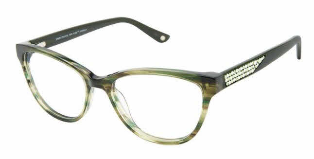 Jimmy Crystal New York Jurmala Women's Eyeglasses in Green