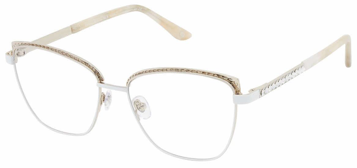 Jimmy Crystal New York Similan Womens Eyeglasses in White 202$