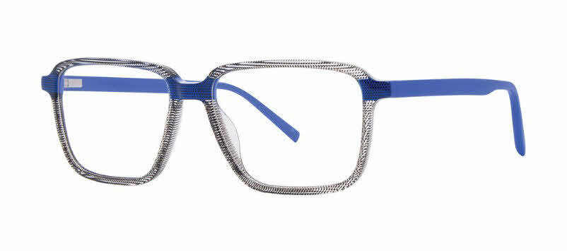 Jhane Barnes Truncation Men's Eyeglasses in Black