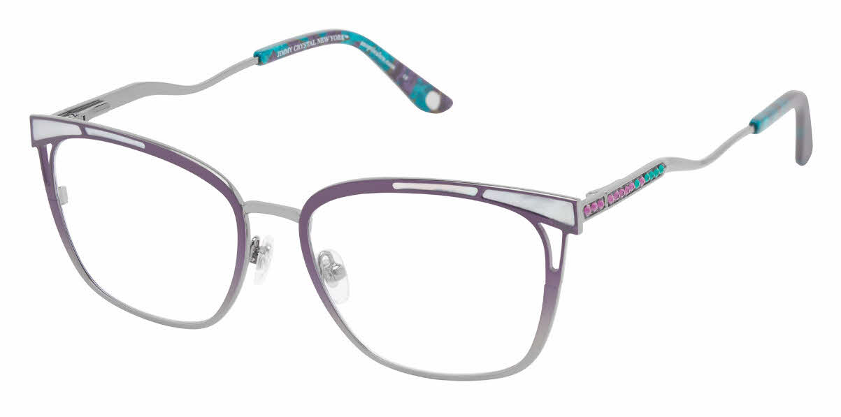 Jimmy Crystal New York Tellaro Womens Eyeglasses in Grey 206$