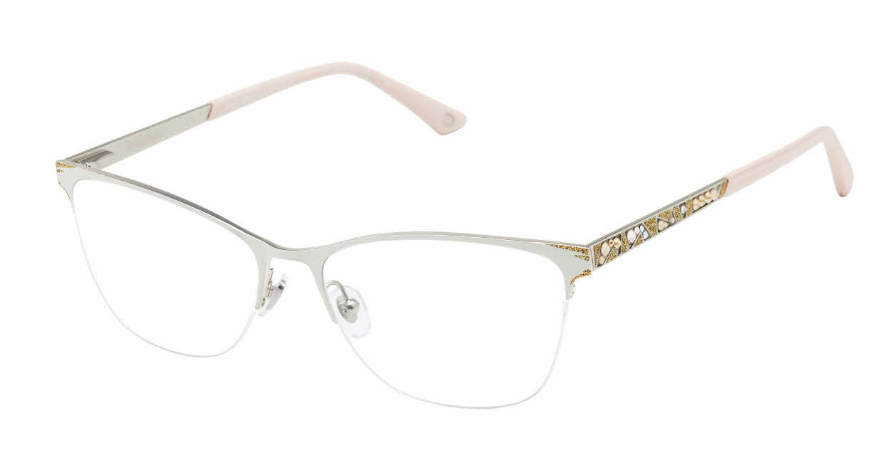 Jimmy Crystal New York Palomas Womens Eyeglasses in White 206$