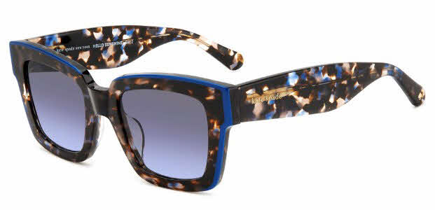 NWOT Kate Spade Brynne/G/S Women\'s Square Sunglasses Blue Floral 51mm with Case. Brynne Sunglasses | Kate Spade New York main image 4